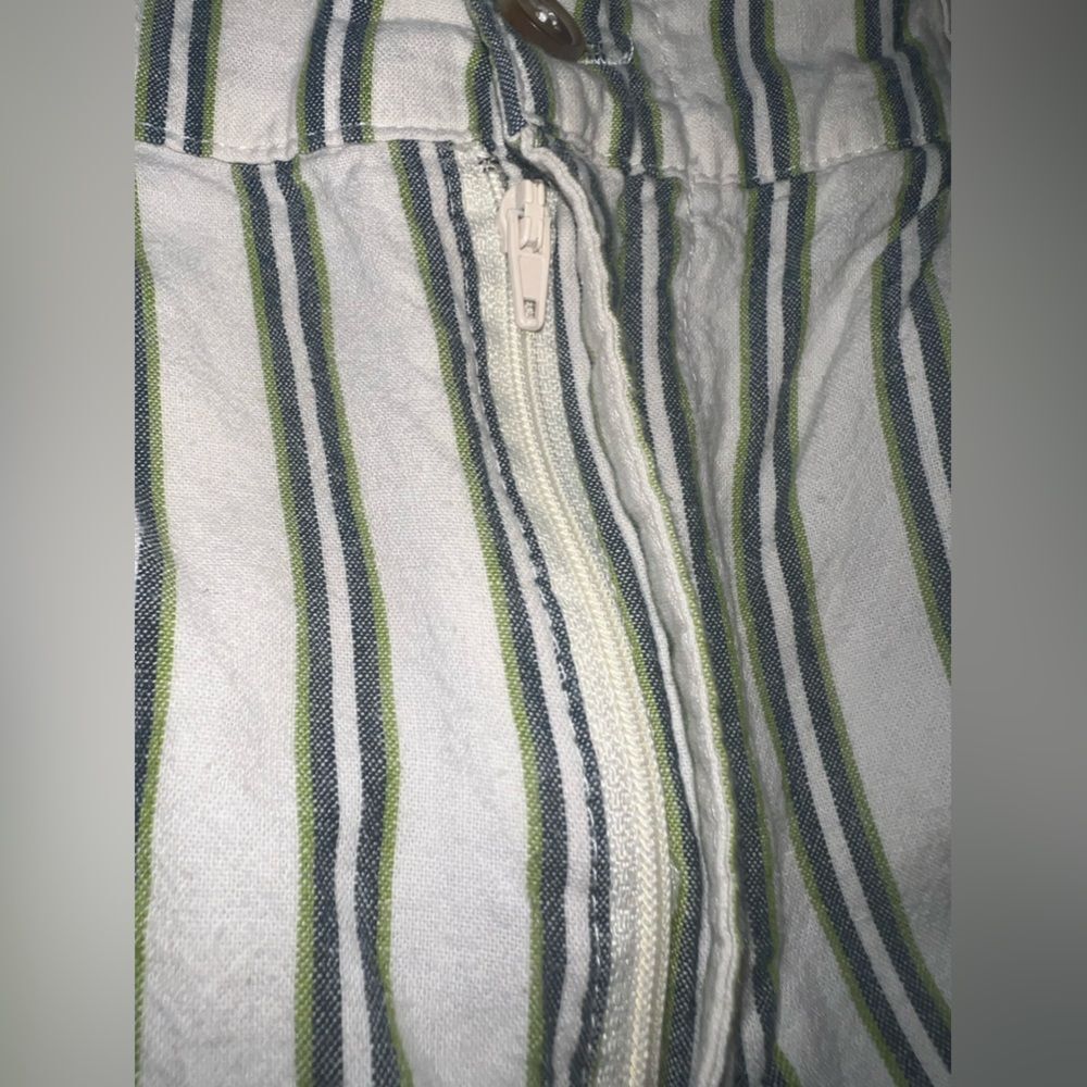 Urban Outfitters Striped Cotton & Linen Blend Women’s Pants size Medium EUC - Picture 4 of 8